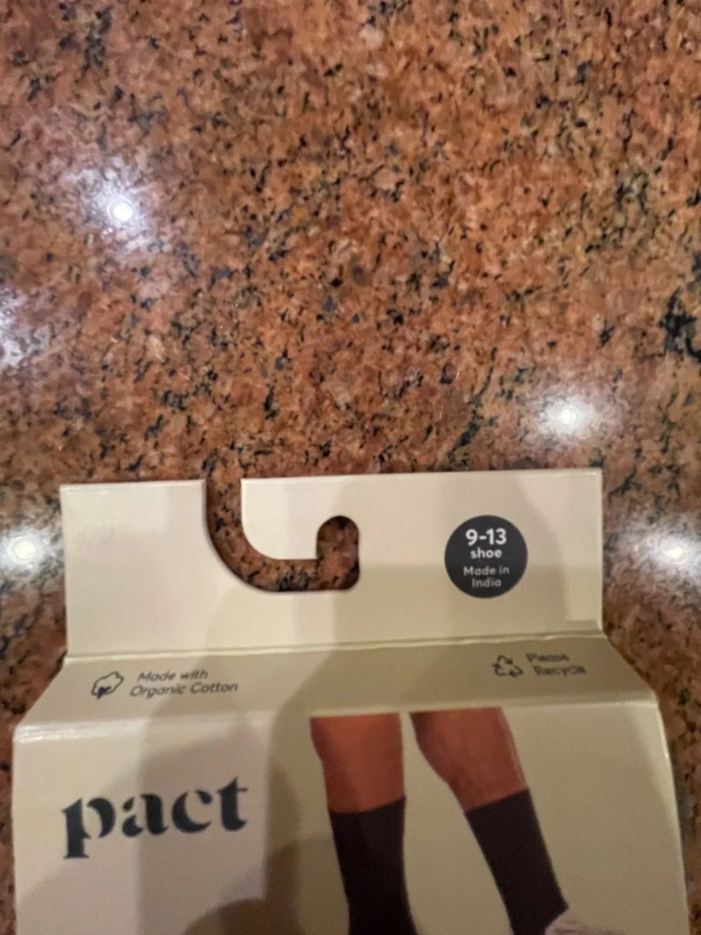 NEW! Men's Pact Seagrass Castor Dot Premium Crew Socks Shoe Size: 9-13 (2 Pair)